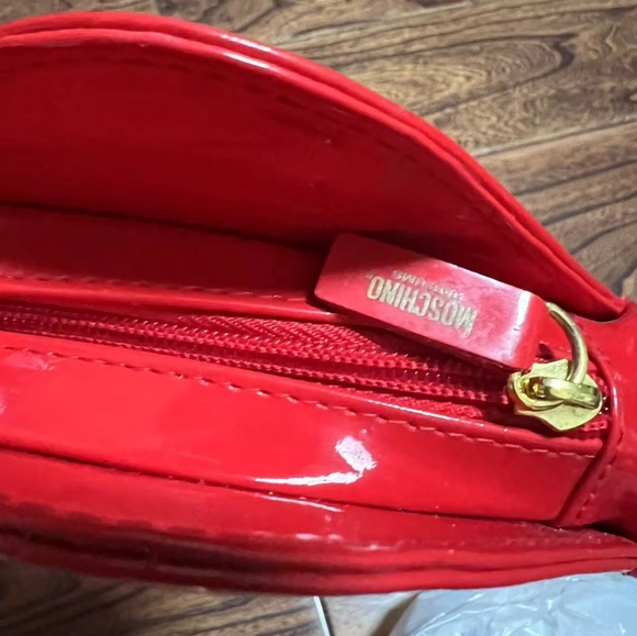 MOSCHINO RARE Ruby Lips mini clutch vintage 80s - Picture 3 of 6